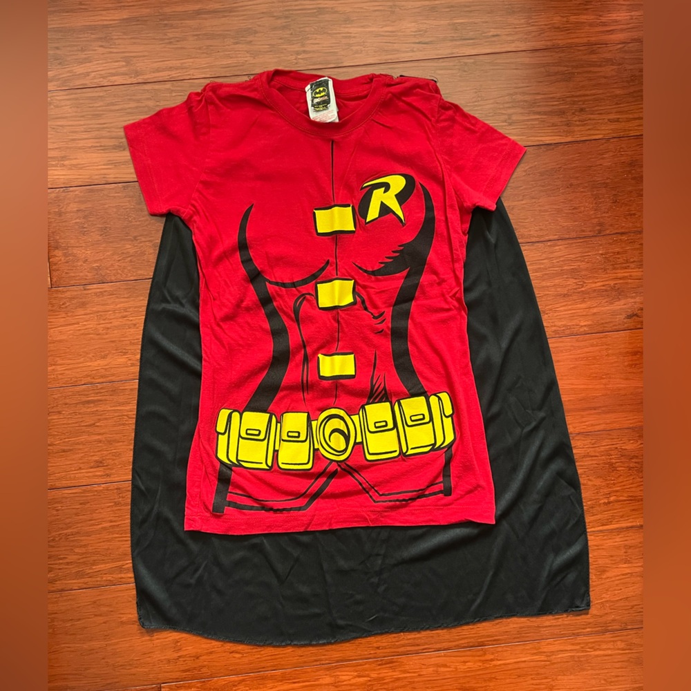 Batman & Robin shirts with Velcro Cape